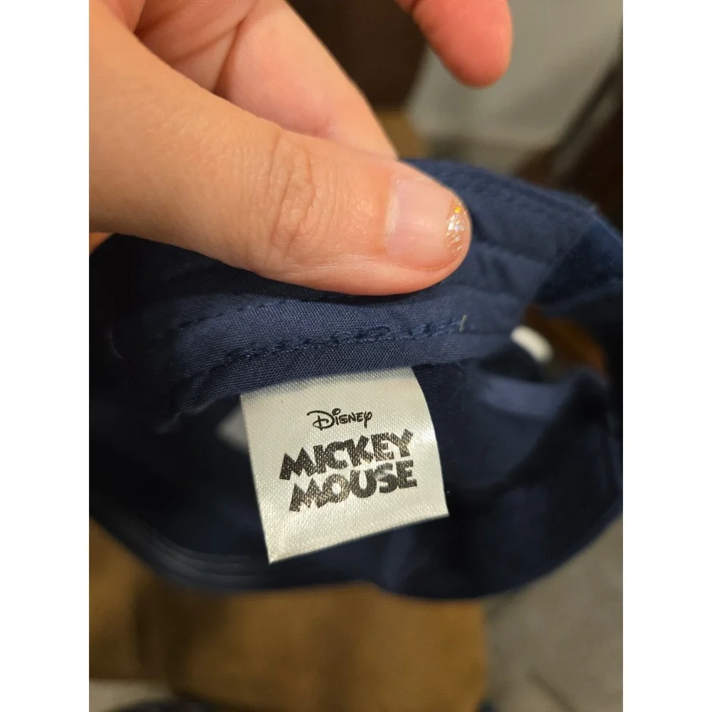 Disney Mickey Mouse 3D Ears Blue Baseball Cap Adjustable Kids Hat Embroidered